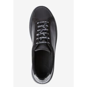 The Kooples Men's Leather Sneaker w/ Vinyl Black Size 7/7.5 US 40 EU NIB Low Top